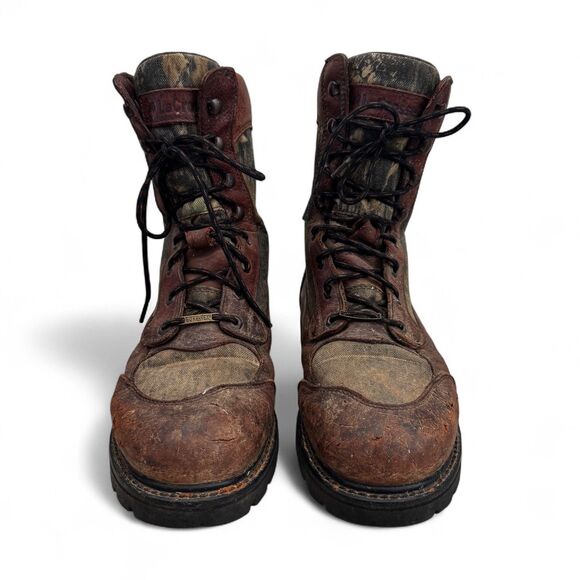 LaCrosse 500014 Men’s 8W Camo Brown Leather Hunting Boots Thinsulate Waterproof - Picture 4 of 11